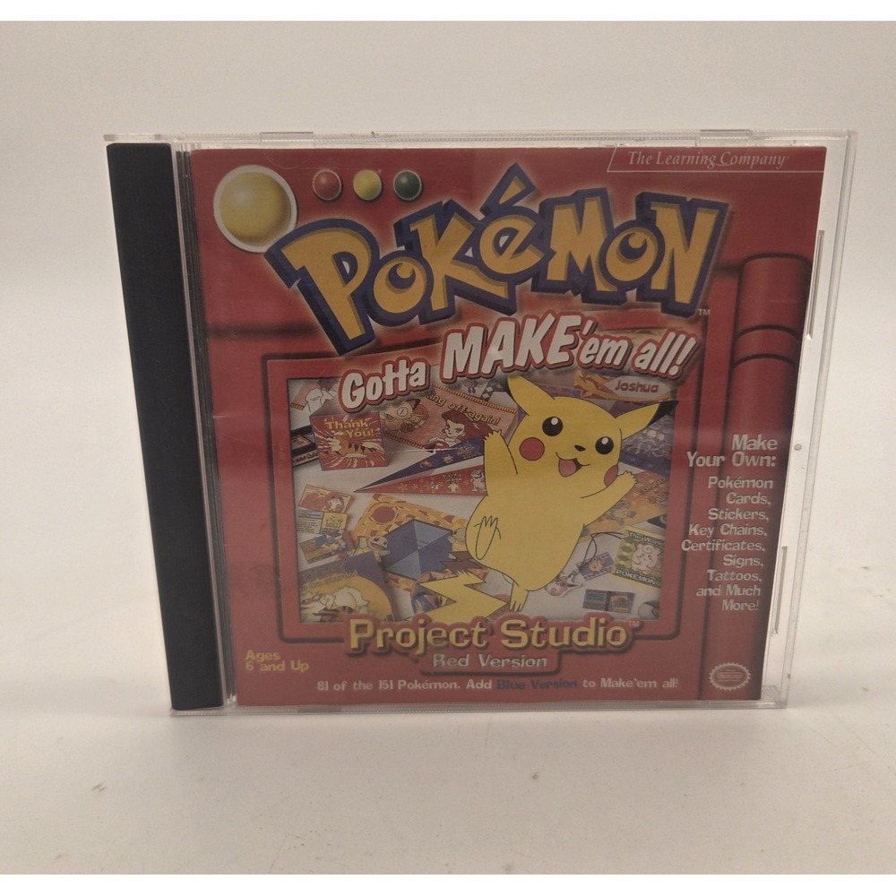 Pokémon: Project Studio - Red Version (PC, 1999) Gotta Make'Em All